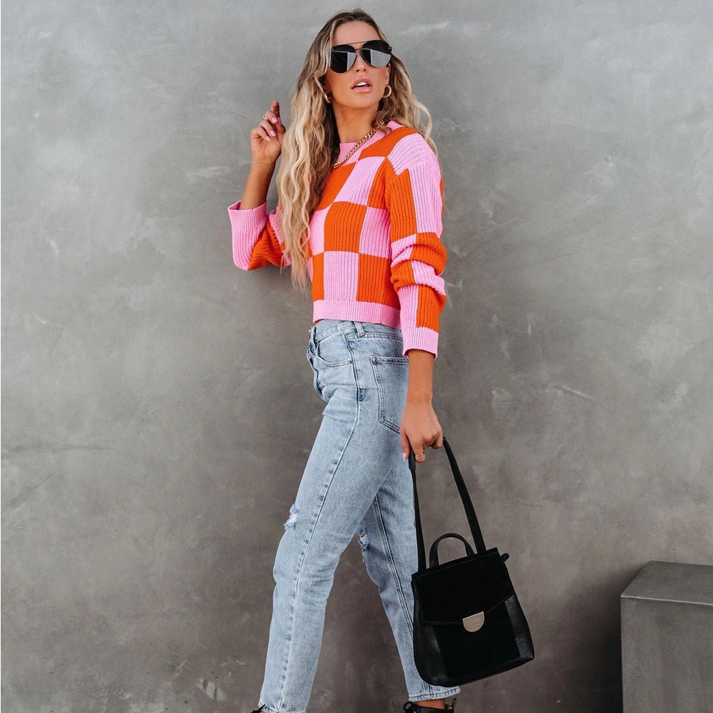 Checkered sweater - Picture 6 of 8